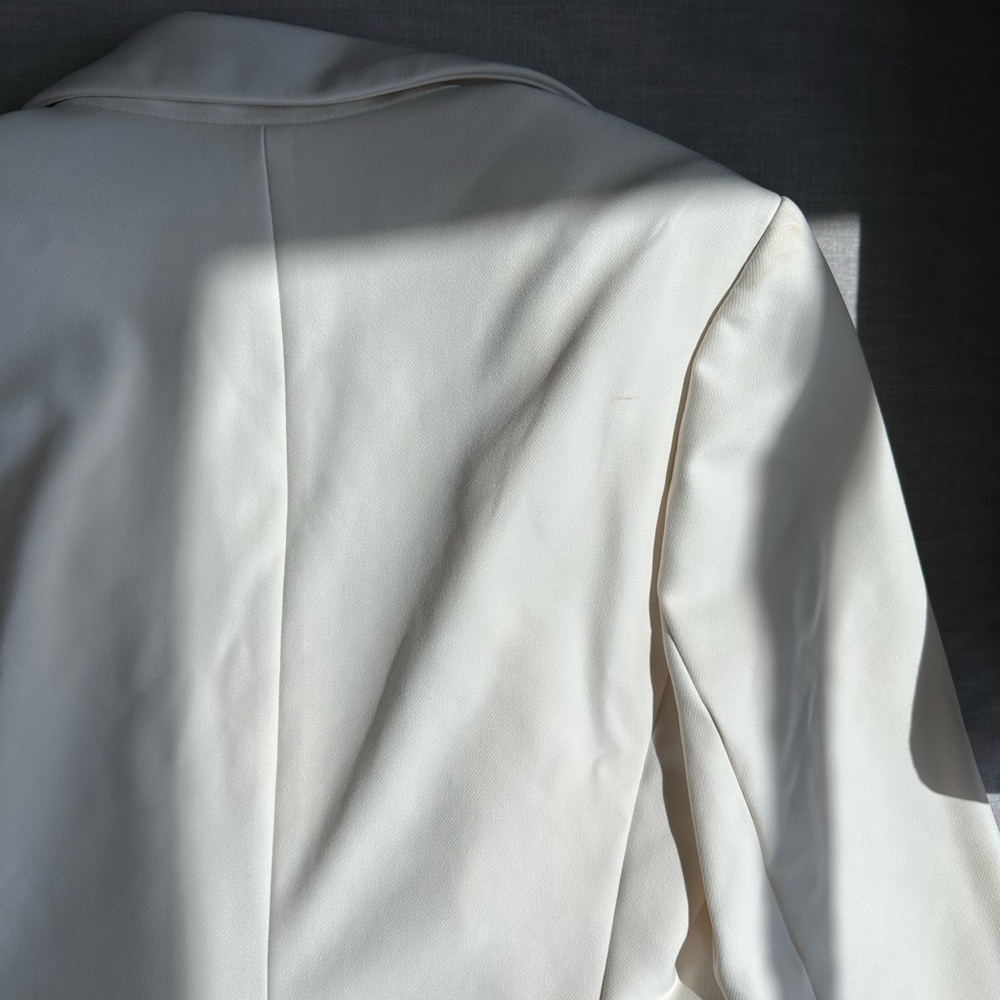 Express Ivory One Button Blazer - image 4